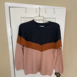 Girl’s Tricolor Sweater